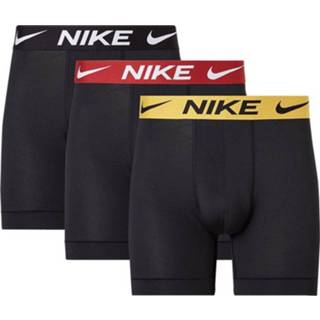 👉 Boxershort geel rood zwart elastaan m|l|xl|s male Nike 3-pack boxershorts boxer brief geel/rood/zwart