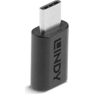 👉 Tussenstuk zwart Lindy 41893 voor kabels USB 3.2 Type C 4002888418935