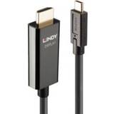 👉 Kabel adapter zwart Lindy 43317 video 10 m USB Type-C HDMI Type A (Standaard) 4002888433174