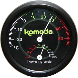 👉 Thermometer tin Komodo thermometer/hygrometer analoog 8 CM