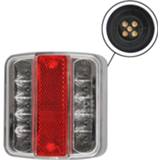 👉 Pro+ Aanhangwagen Achterlicht vierkant 14 Led 10x10cm 5-pin EC