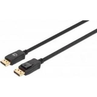 👉 DisplayPort kabel zwart mannen Manhattan 353625 3 m