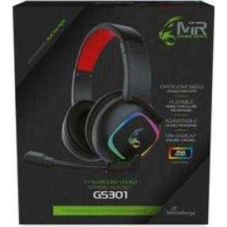 👉 Hoofdtelefoon zwart rood MediaRange MRGS301 hoofdtelefoon/headset Hoofdband Zwart, 4260664871279