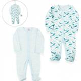 👉 Katoen blauw beige Soft Touch onesie Home Grown junior 2 stuks 5023797309069