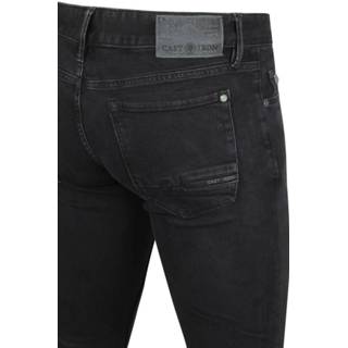 👉 Slim jean zwart super stretch effen male Cast Iron Riser Jeans Washed Denim 8719419886670 2900045503024