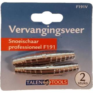 Snoeischaar Talen Tools Vervangingsveer voor - f191 -Ø 10 mm. 2 Stuks 8712448425384