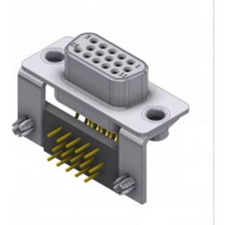 👉 Deltron Connectors HD-D 15 SYC2 M47H UN D-sub bus 90 ° Aantal polen: 15 Solderen, Pinnen 1 stuk(s)