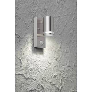 👉 WOFI Gentara 4011.01.97.7000 Buitenlamp met bewegingsmelder (wand) LED GU10 11 W RVS (geborsteld)