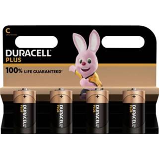 👉 Batterij alkaline baby's C (baby) Duracell Plus-C K4 1.5 V 4 stuk(s) 5000394141865