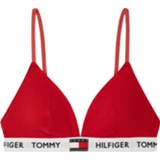 👉 Katoen l rood vrouwen Tommy Hilfiger - Dames 85 CTN Triangle Bra 8719861461357