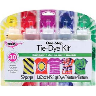 👉 One Size GeenKleur Tulip One-Step Tie-Dye Kit Rainbow 17754316745