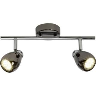 👉 Brilliant Milano G21713/76 Plafondspot LED GU10 6 W Chroom, Zwart