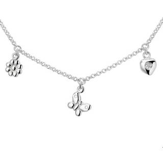 👉 Zilveren Collier diverse bedels 35 + 3 cm 1019859