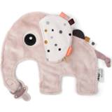 👉 Knuffel doek meisjes baby's roze Knuffeldoekje Baby Speendoekje Olifant Elphee Cozy Friend Poeder - Kraamcadeau Meisje 25 x 22 cm 5712643026280