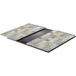 👉 Snijplank glas One Size meerkleurig 2x Glazen snijplanken met mozaiek print 30 x 52 cm - Zeller Keukenbenodigdheden Kookbenodigdheden Snijplanken/serveerplanken van 8720276185080