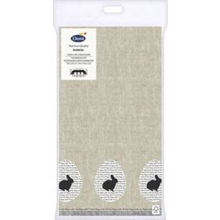 👉 Tafelkleed grijs beige papieren One Size 20x Pasen tafelkleed/tafellaken konijn rustiek grijs/beige 138 x 220 cm - thema tafeldecoraties 8719538975484