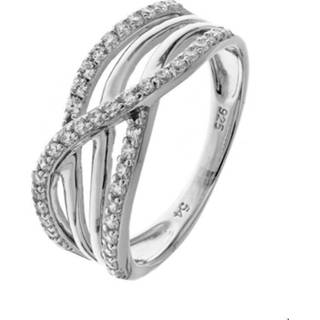 👉 Zilver Gerhodineerde Ring zirkonia 1324079 17.25 mm (54)