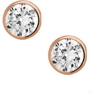 👉 Oorknop zilver vrouwen oorbel active oorstekers Rosé Verguld Oorknoppen zirkonia 2400101 8718834324477