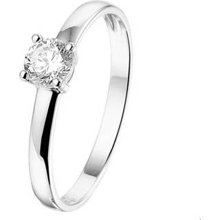 👉 Witgouden Ring zirkonia  4104731 17.00 mm (53)