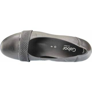 👉 Ballerina's glad leer zwart Gabor Ballerinas 4056067329062