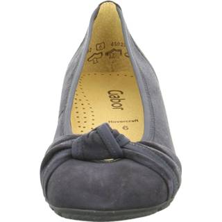 👉 Ballerina's nubuck slipschoen blauw Gabor Ballerinas 4056067947730