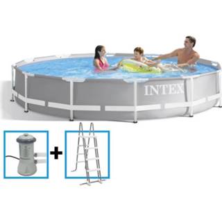 👉 Zwembad One Size no color Intex Prism Frame 366cm Set inclusief filterpomp en ladder 6941057414324