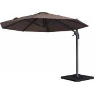 👉 Zweefparasol male Easywind windbestendig Ø3m Belveo Zonda taupe 3700561802897