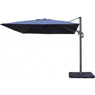 👉 Zweefparasol grijs male Easywind windbestendig 3x3m Belveo Foehn 3700561802804