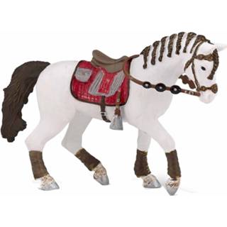 👉 Plastic active Decoratie trendy paarden 14.5 cm