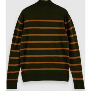 👉 Scotch & Soda Coltrui Merino Wol Streep Groen (158592 - 0217)