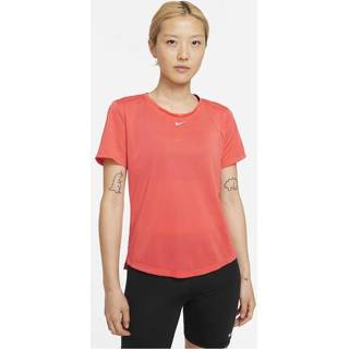 👉 Sport shirt l zalm vrouwen Nike Dri-Fit One Stand dames sportshirt