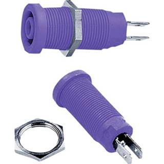 👉 Stäubli XEB-1R Veiligheids-labconnector, female Bus, inbouw verticaal Stift-Ø: 4 mm Violet 1 stuk(s)