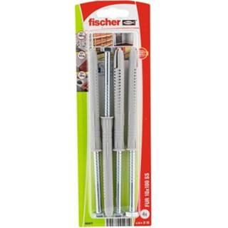 👉 Constructieplug nylon male Fischer universele FUR 10X100 HEX + schroef verzonken kop 4st. 8590369454719