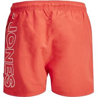 👉 Zwembroek wit Jack & Jones Aruba Hot Coral 5714507527209
