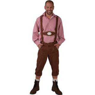 👉 Lederhosen active mannen bruine Bierfeest/Oktoberfest verkleedkleding voor heren