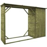 👉 Grenenhout hout bruin VidaXL Tuinschuur 253x80x170 cm 8718475715153