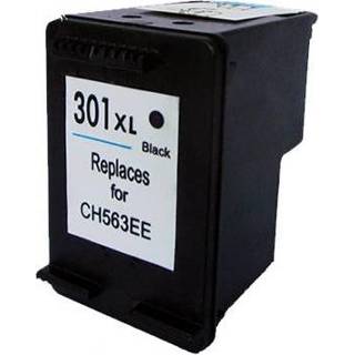 👉 Zwart active Huismerk HP 301XL cartridge met inktniveau 6959080012424