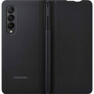 👉 Flipcover zwart Back Cover Flip Samsung Galaxy Z Fold 3 Hoesje - met S-Pen 8806092681248