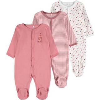 👉 Rose babymode meisjes Name it Slaapoverall 3-pack Dusty 5715111160783
