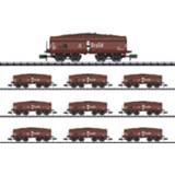 👉 MiniTrix T15449 N 10-delige set zelflossers van de DB
