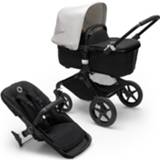 👉 Kinderwagen zwart wit active kinderen Bugaboo Fox3 - Black/Midnight Black Misty White 2500001468864