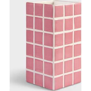 👉 Vaas roze keramiek active &K Tile Pink 8720168663054