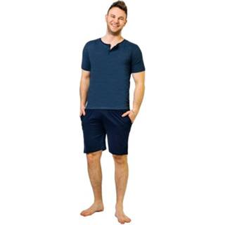 Pyjama blauw XL active Korte maat 8714256156924