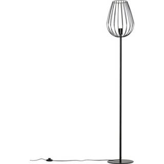 👉 Staande lamp metalen active HOMCOM retro industrieel met rooster kooi lampenkap&metalen voet 6011616350384