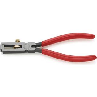 Afstriptang zwart kunststof active Knipex Striptang met openingsveer, universeel bekleed, geatramenteerd, 160 mm 4003773233862