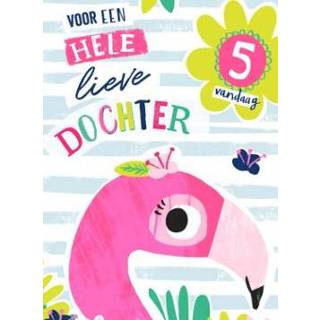 👉 Verjaardagskaart flamingo Greetz | met leeftijd