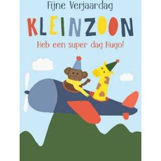 👉 Verjaardagskaart aap Greetz | vliegtuig met naam