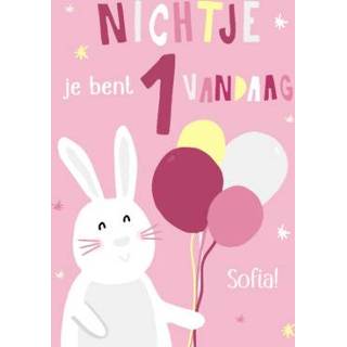 👉 Verjaardagskaart konijn Greetz | met naam