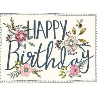 👉 Verjaardagskaart Greetz | Happy birthday floral