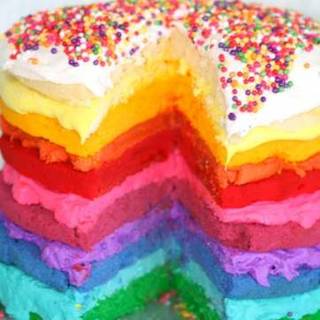 👉 Verjaardagskaart geboortecake Greetz | regenboogtaart